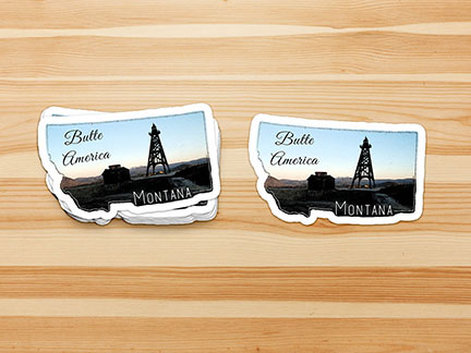 Butte America Montana sticker